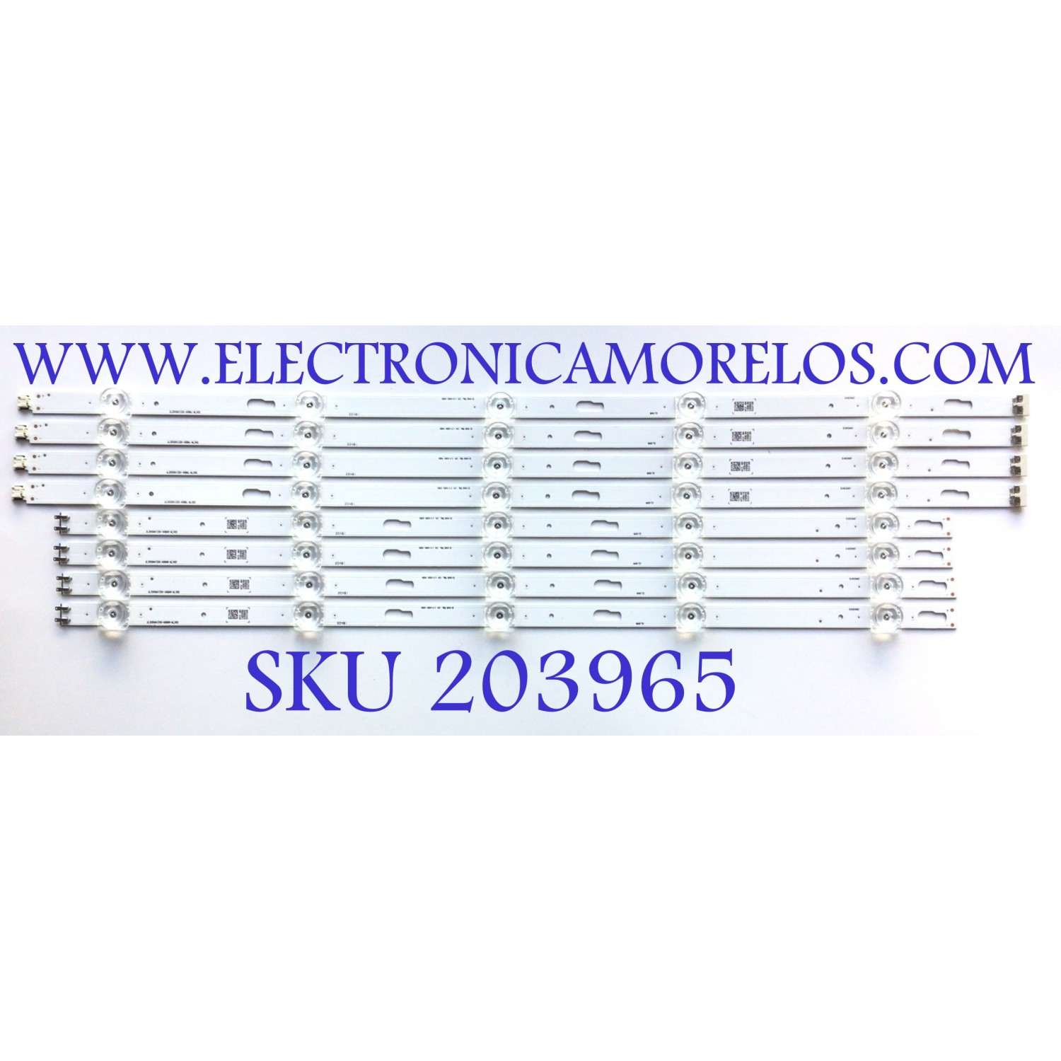 KIT DE LED'S PARA TV SAMSUNG (8 PIEZAS) / NUMERO DE PARTE BN96-50315A / BN96-50316A / JL.D550A1330-408AL-M_V02 / JL.D550A1330-408AR-M_V02 / PANEL'S CY-BT055 / CY-GT055 / MODELOS UN55TU7000 / UN55TU8000 / UE55TU / LH55B / HG55 / MAS MODELOS EN DESCRIPCIÓN